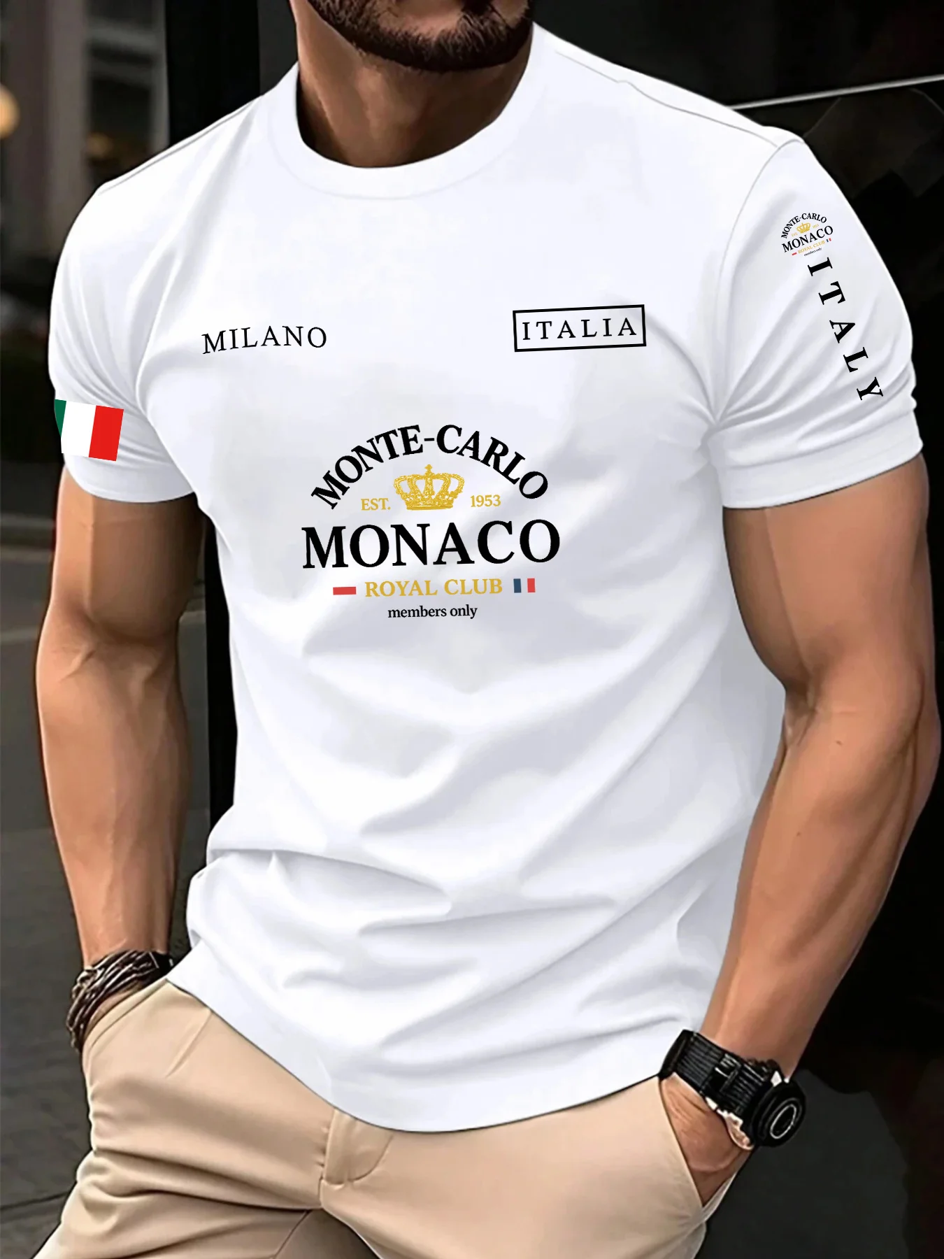 Street Fashion Monaco - Wysokiej jakości, bestsellerowa koszulka z nadrukiem
