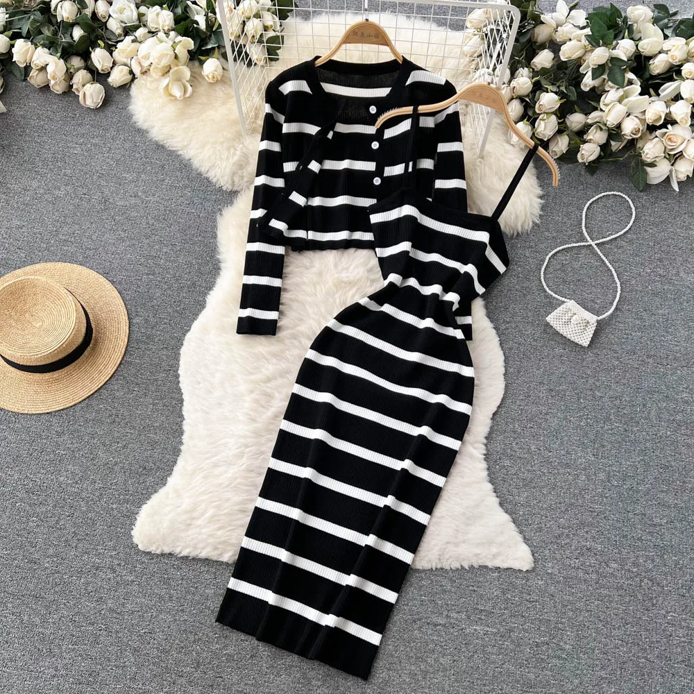 Street Fashion Korean - Koreańska słodka, hitowa kolorowa patchworkowa sukienka