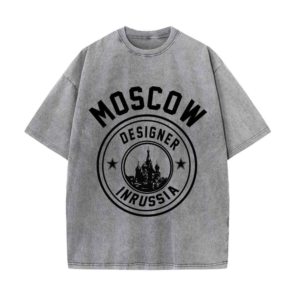 Street Fashion Moscow - Damskie bawełniane koszulki w stylu mody
