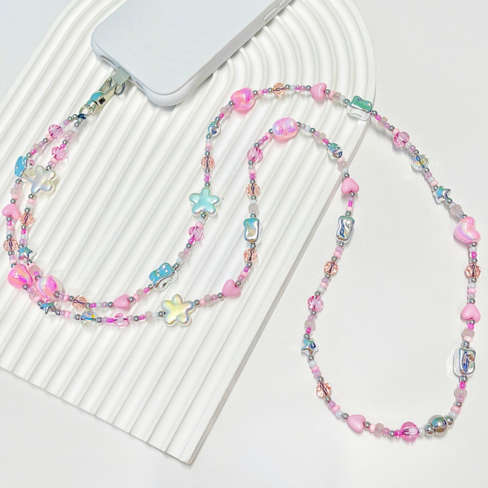 Street Fashion Necklace - HERLOOK Pastelowe Y2K Serduszka i Gwiazdki