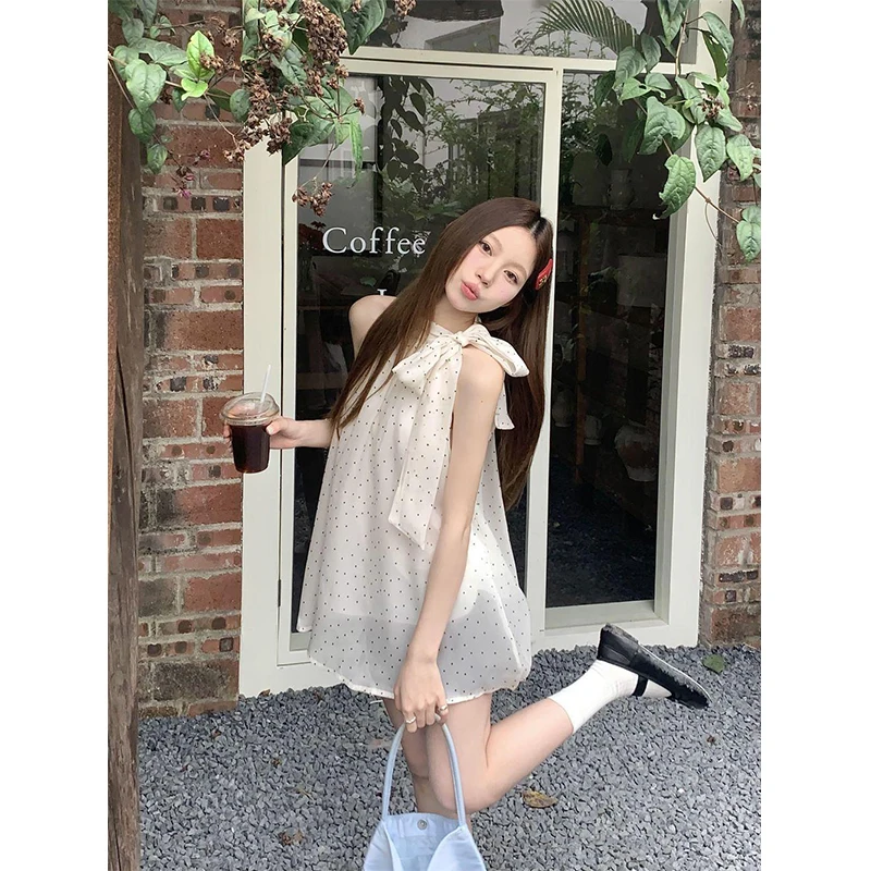 Street Fashion Korean - MEXZT Sweet Dot koszule damskie elegancka,