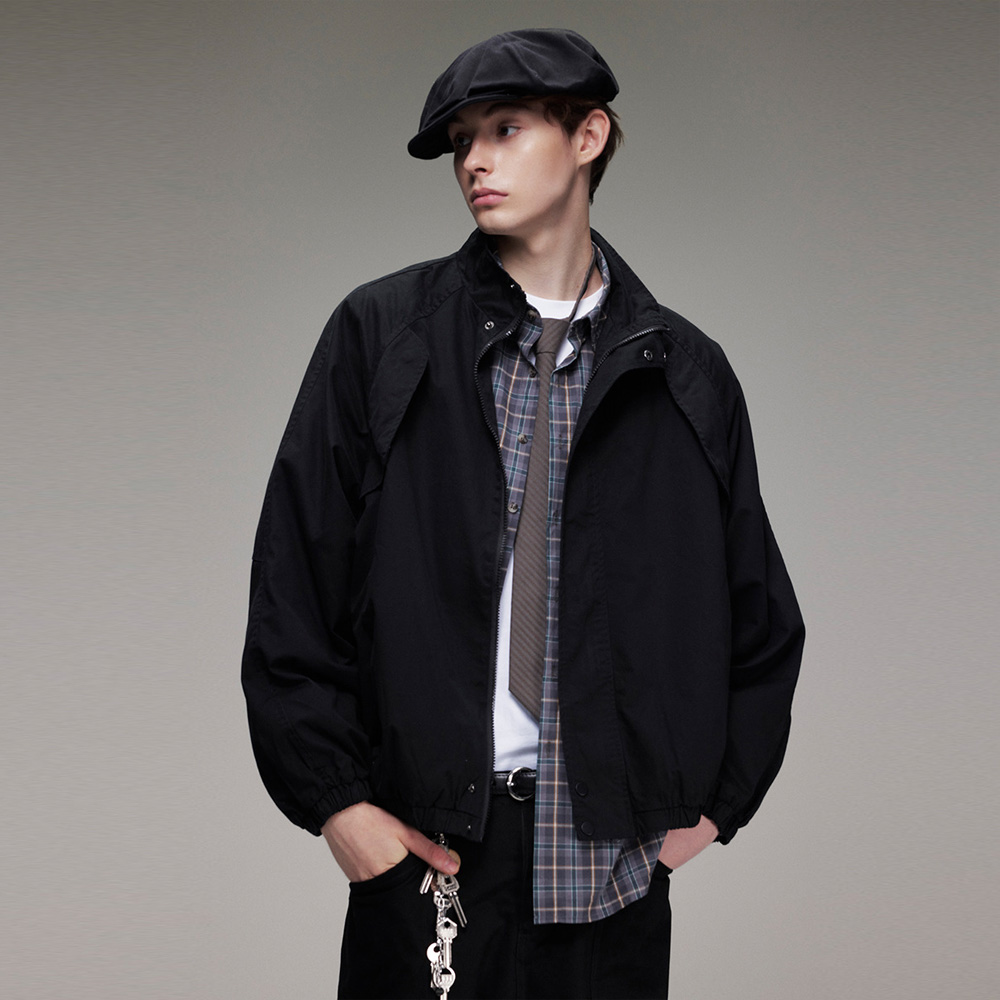 Coach Jacket Bomber - Męska kurtka bomberka w stylu amerykańskim,