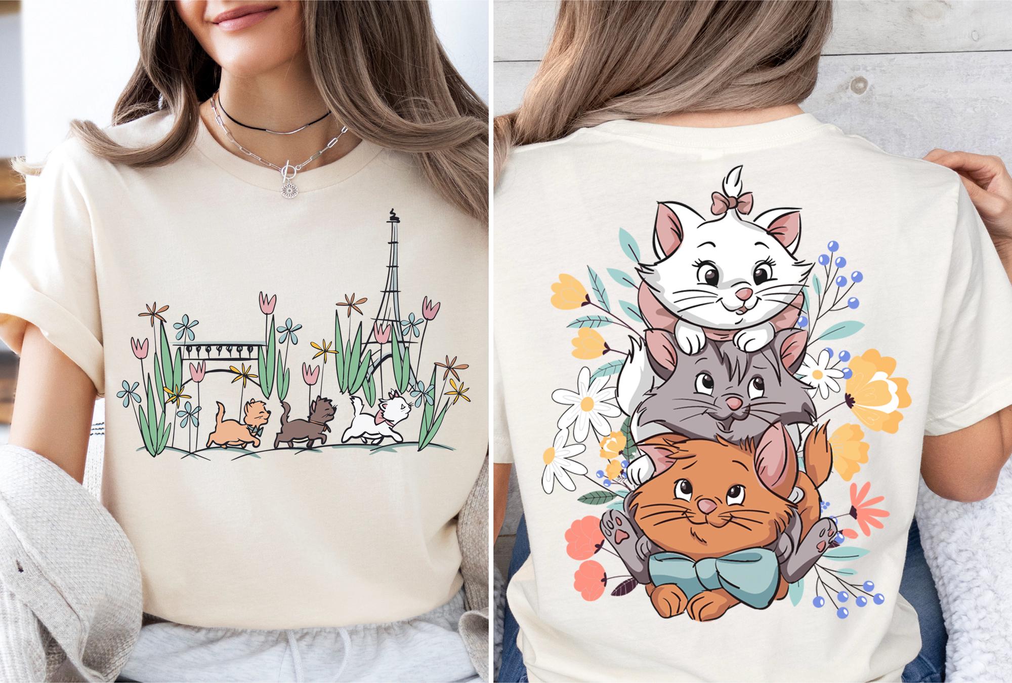 Fashion Street Cat - Damska letnia koszulka z kreskówkowym motywem,
