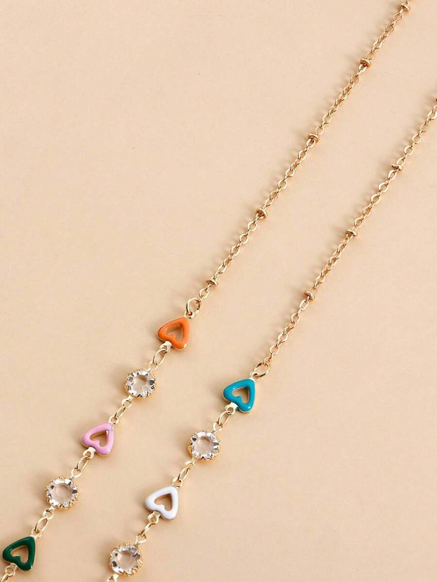 Street Fashion Necklace - 1 szt. Smycz do okularów z