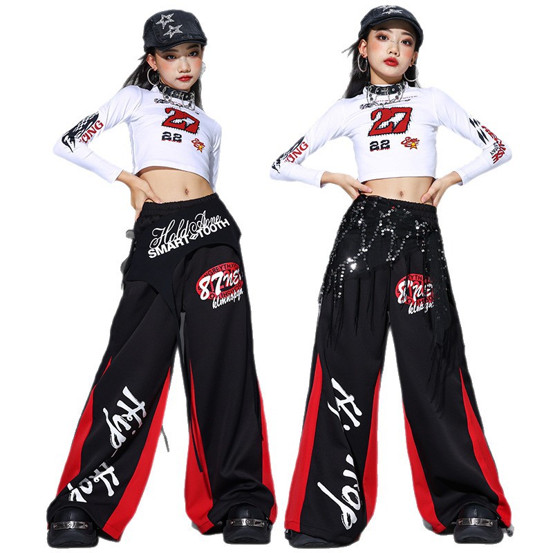 Street Fashion Kpop - Ubrania do jazzu dla dziewcząt 2025,
