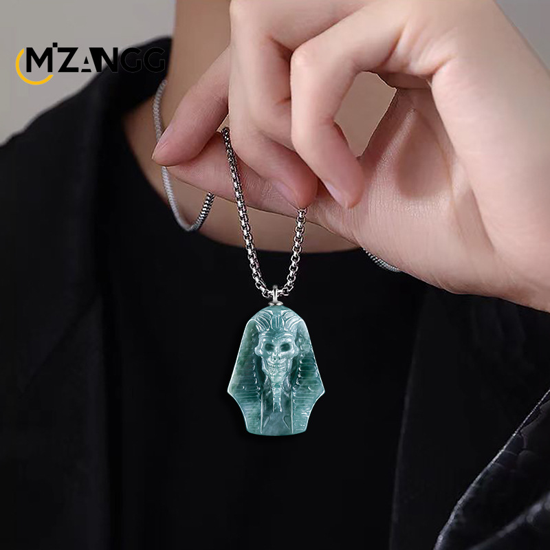 Naturalny jadeit z niebieską w – Street Fashion Necklace recenzja i cena