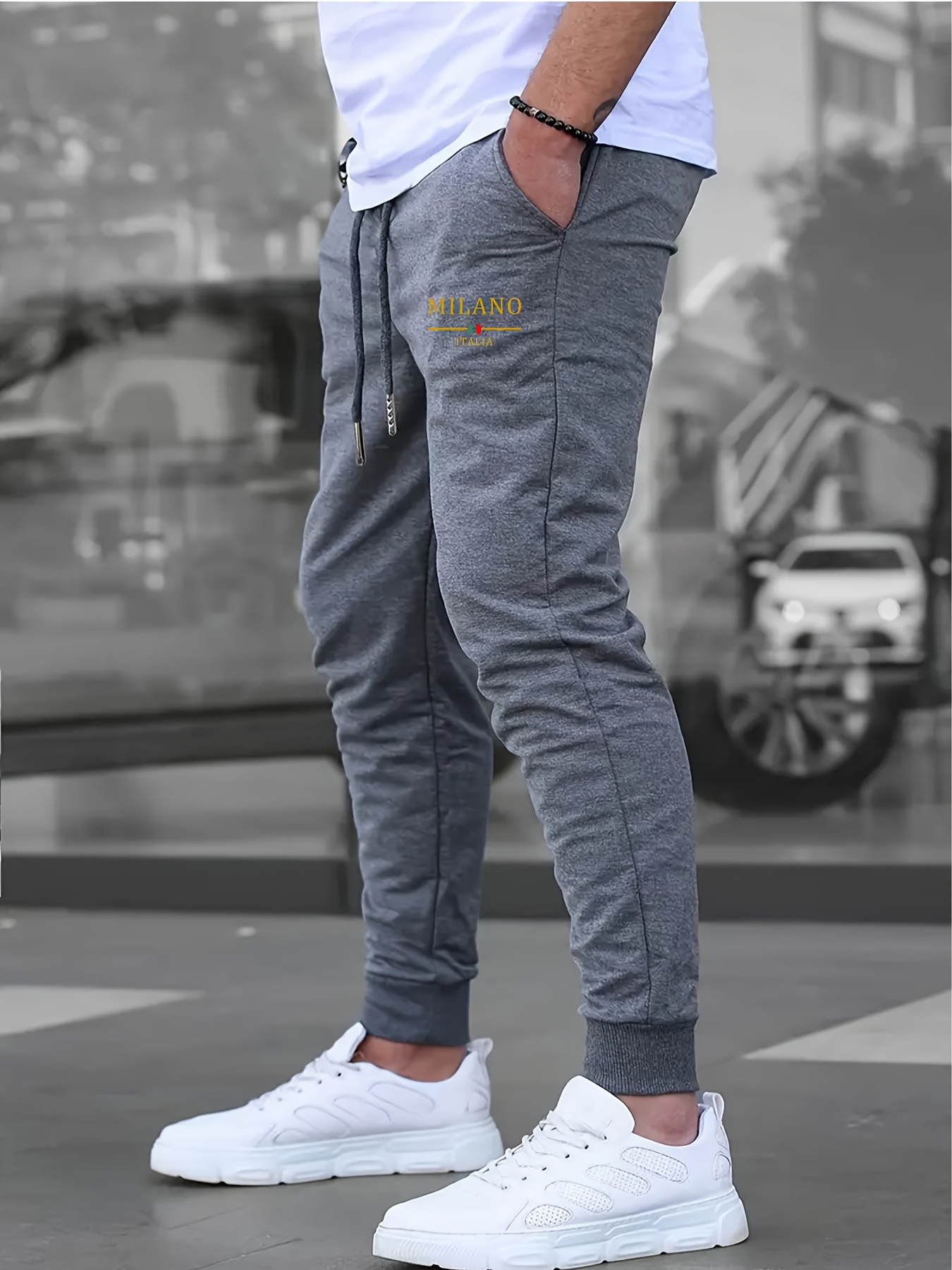Luksusowe męskie spodnie dreso – Street Fashion Theme recenzja i cena