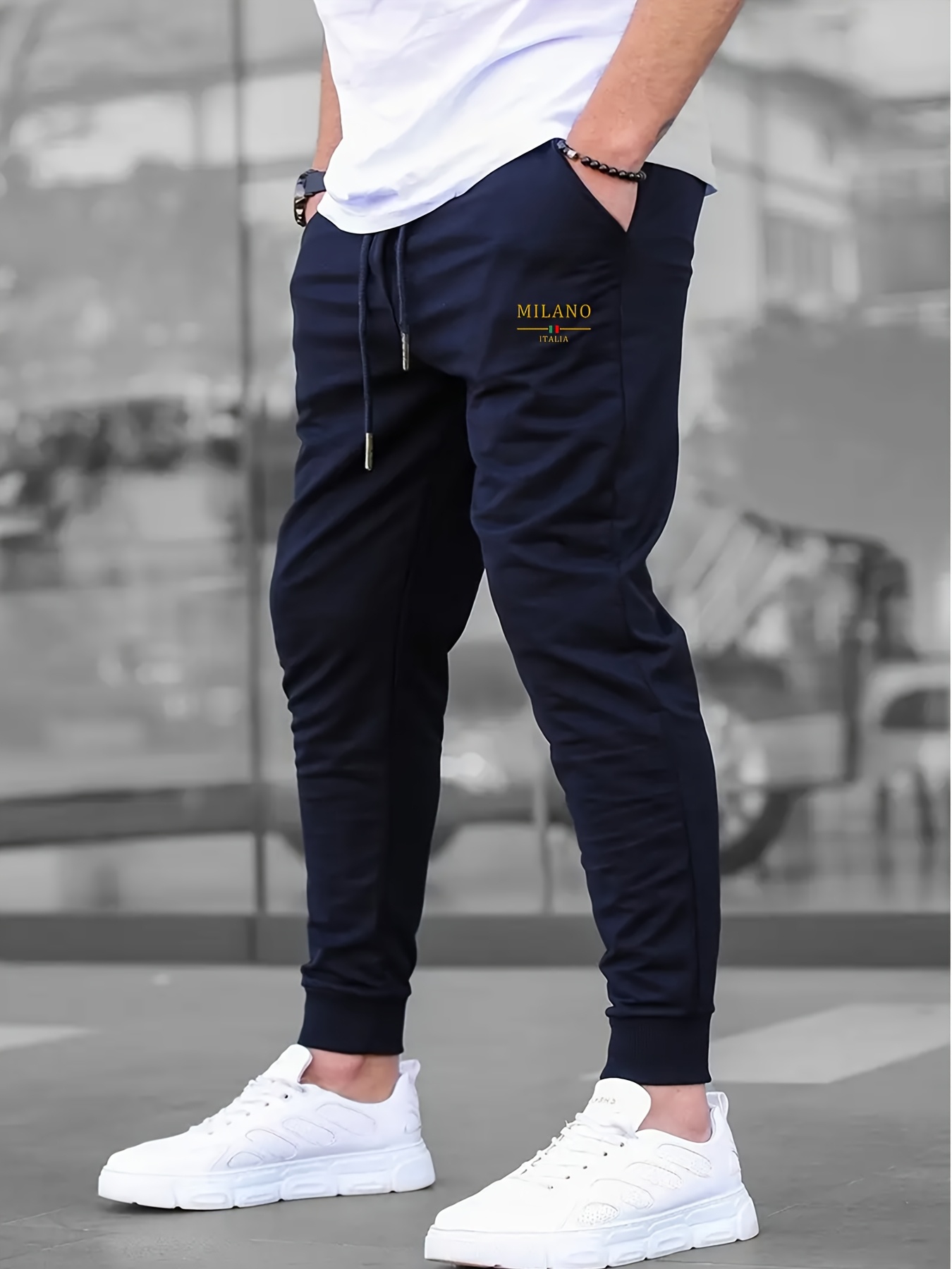 Luksusowe męskie spodnie dreso – Street Fashion Theme recenzja i cena