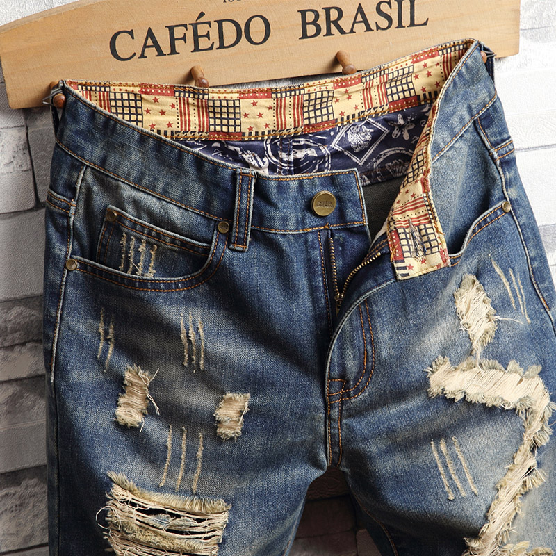 Podarte dżinsowe szorty hip-ho – Street Fashion Baggy recenzja i cena