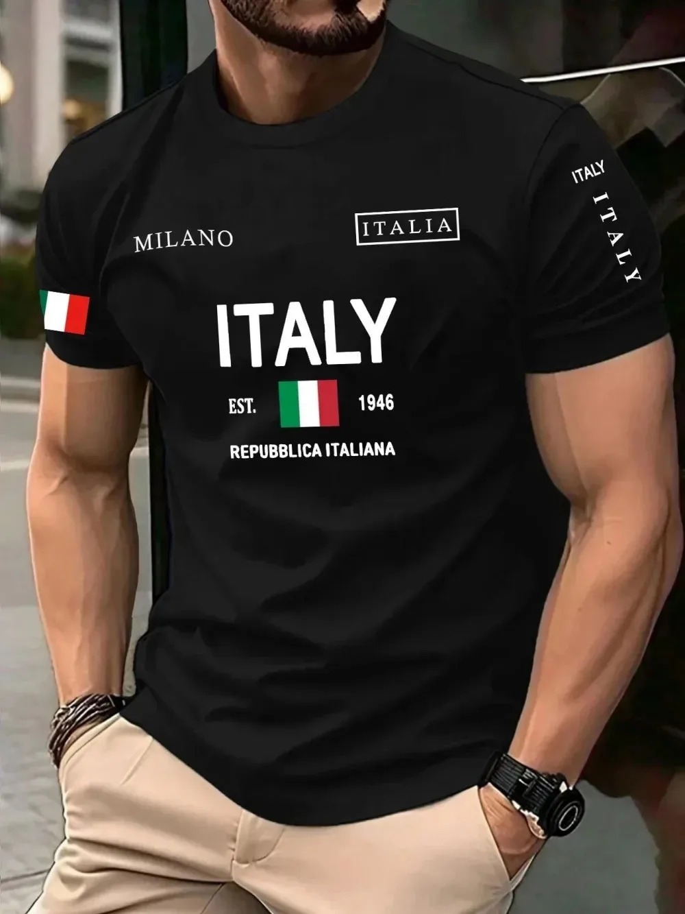 Koszulka męska 3D z nadrukiem  – Street Fashion Of Milan recenzja i cena