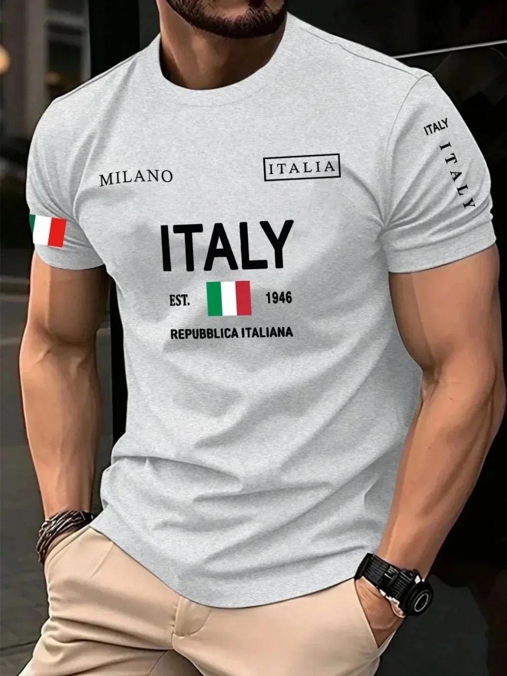 Koszulka męska 3D z nadrukiem  – Street Fashion Of Milan recenzja i cena