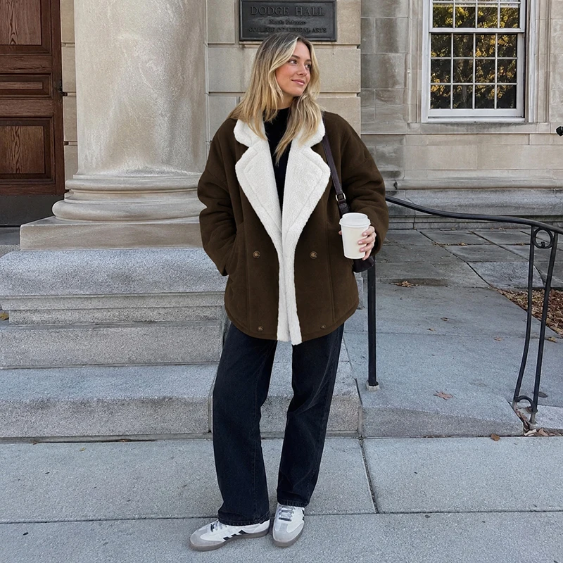 Modny damski gruby płaszcz z k – Street Fashion Winter 2026 recenzja i cena