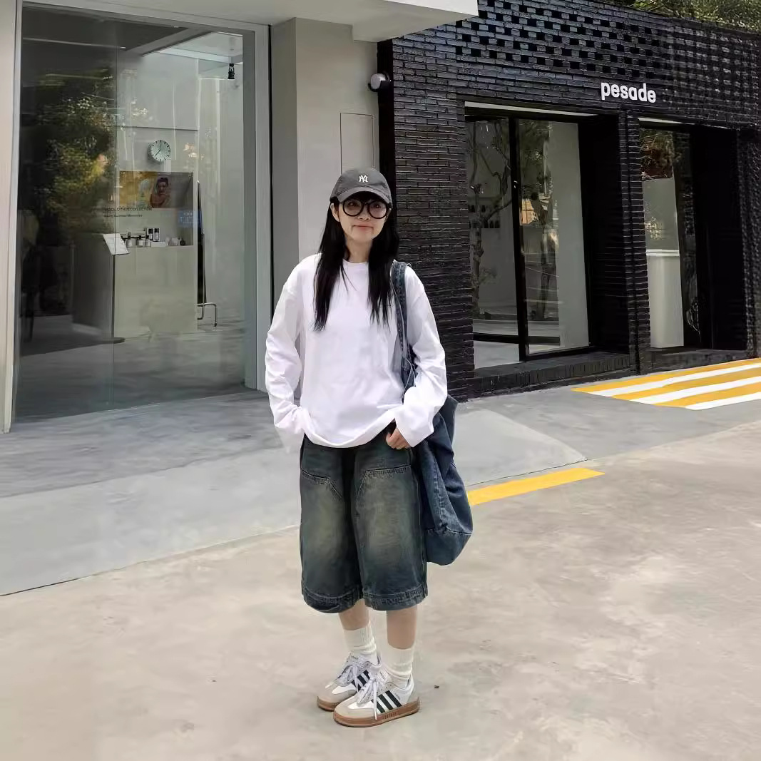 Damskie szorty jeansowe Y2K vi – Street Fashion Baggy recenzja i cena