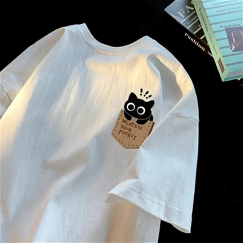 Letnia koszulka z grafiką uroc – Fashion Street Cat recenzja i cena