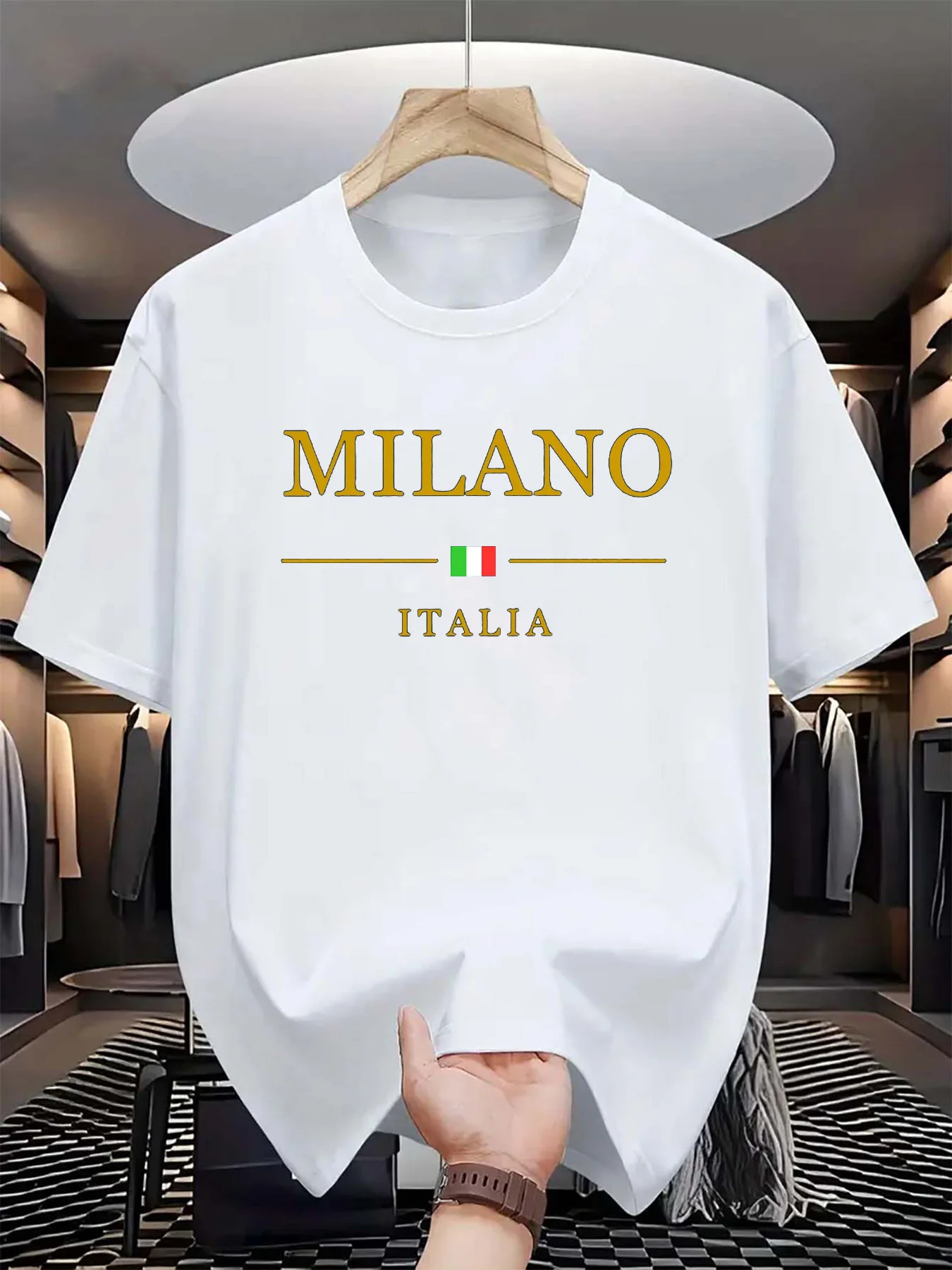 Męska koszulka letnia z nadruk – Street Fashion Of Milan recenzja i cena