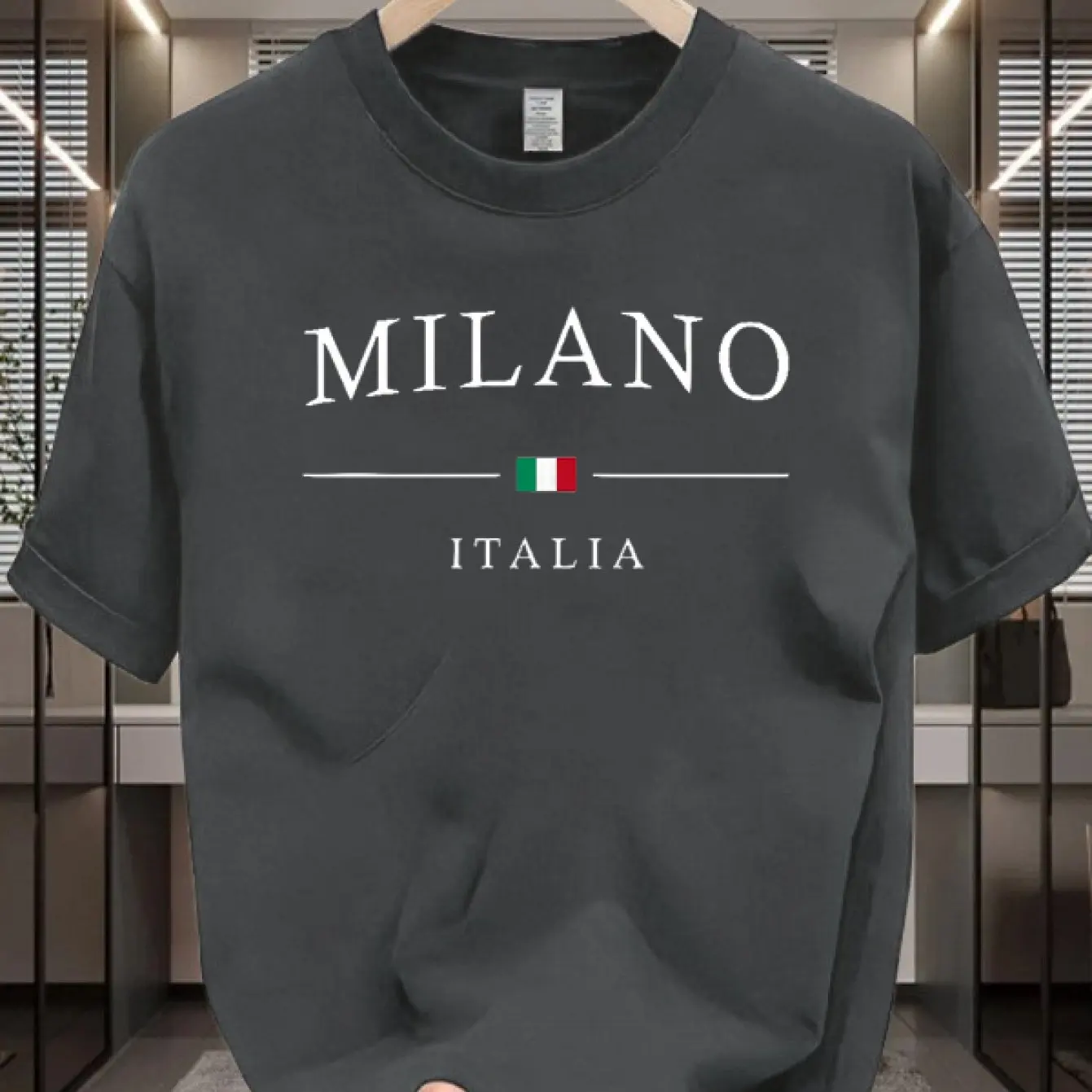 Męska koszulka Milan Italia, w – Street Fashion Milan recenzja i cena