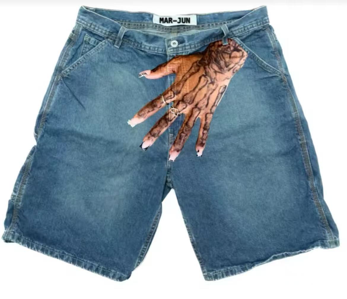 Szorty jeansowe Deeptown Y2k V – Street Fashion Baggy recenzja i cena