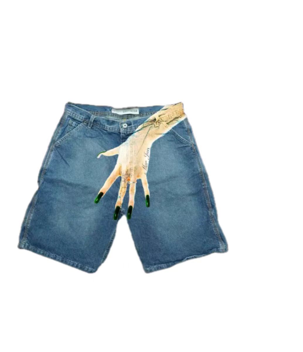 Szorty jeansowe Deeptown Y2k V – Street Fashion Baggy recenzja i cena