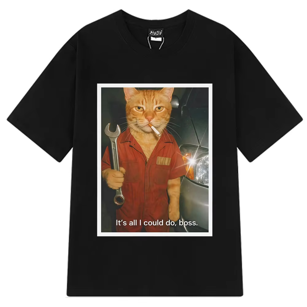 Zabawna koszulka z kotem dla f – Fashion Street Cat recenzja i cena