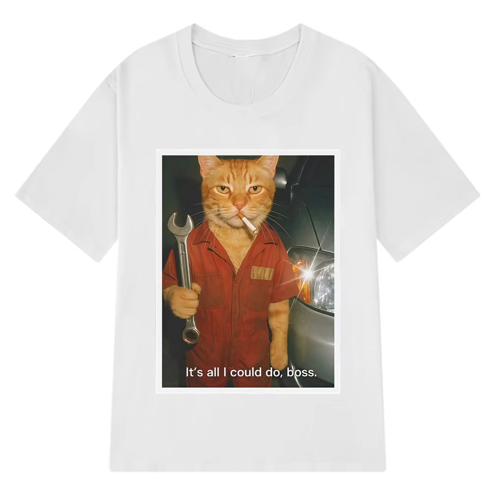 Zabawna koszulka z kotem dla f – Fashion Street Cat recenzja i cena