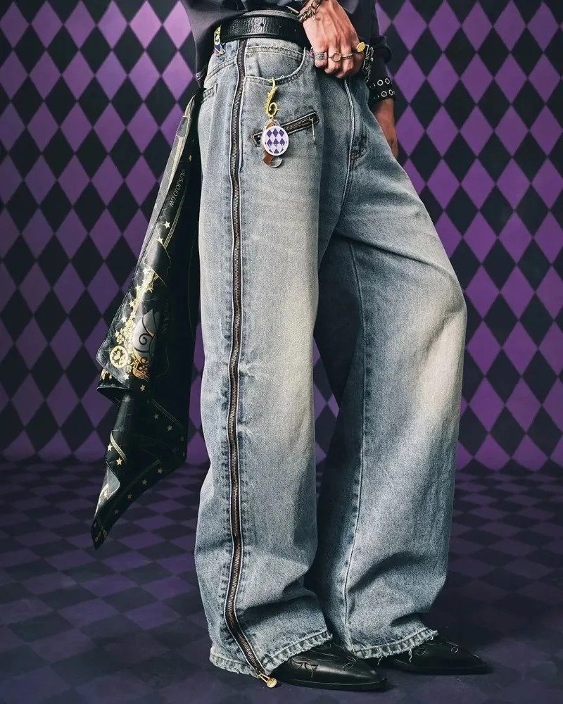 Męski zestaw streetwearowy Y2K – Street Fashion Baggy recenzja i cena