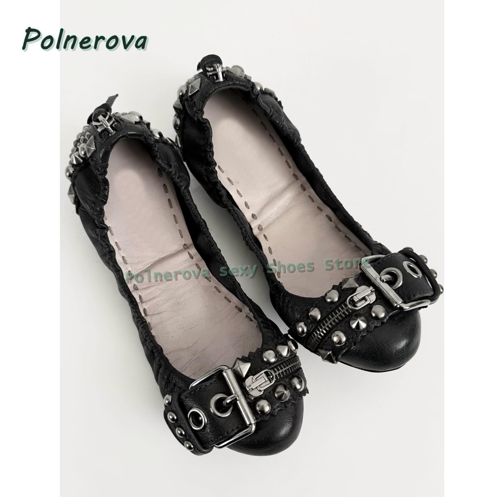 Buty Mary Jane z nitowaną klam – Street Fashion Women recenzja i cena
