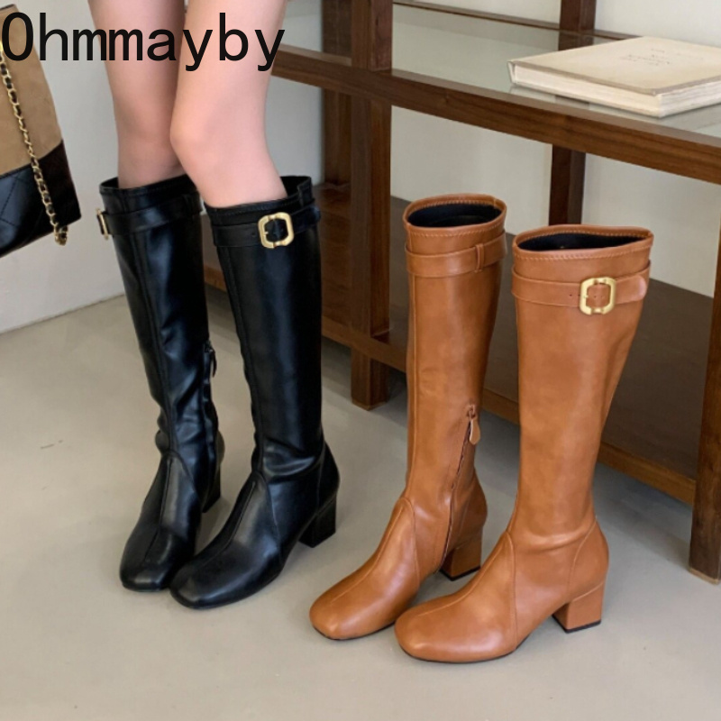 Damskie retro kozaki do kolan  – Street Fashion Rome recenzja i cena