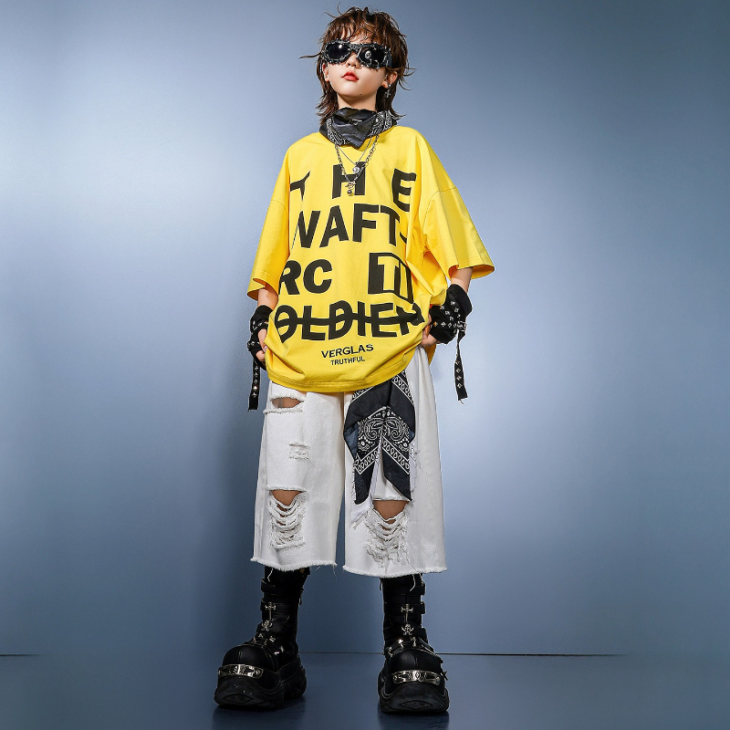 Nowy Chłopięcy Strój Hip Hopow – Street Fashion For Boy recenzja i cena