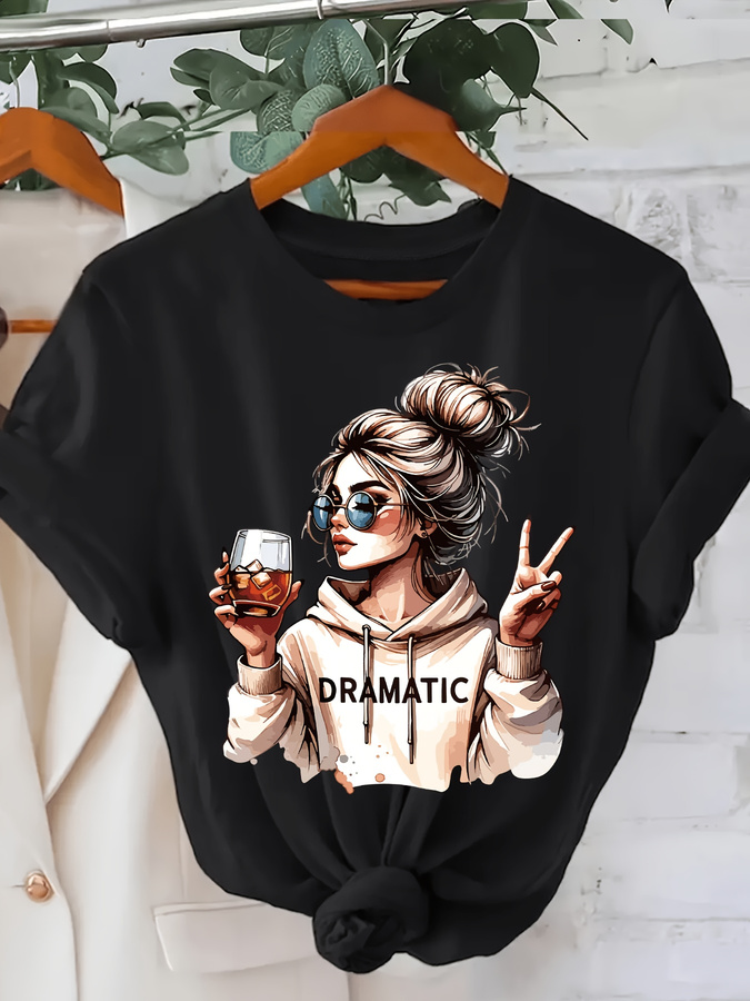 Dramatyczna koszulka damska z  – Street Fashion Trend 2025 recenzja i cena