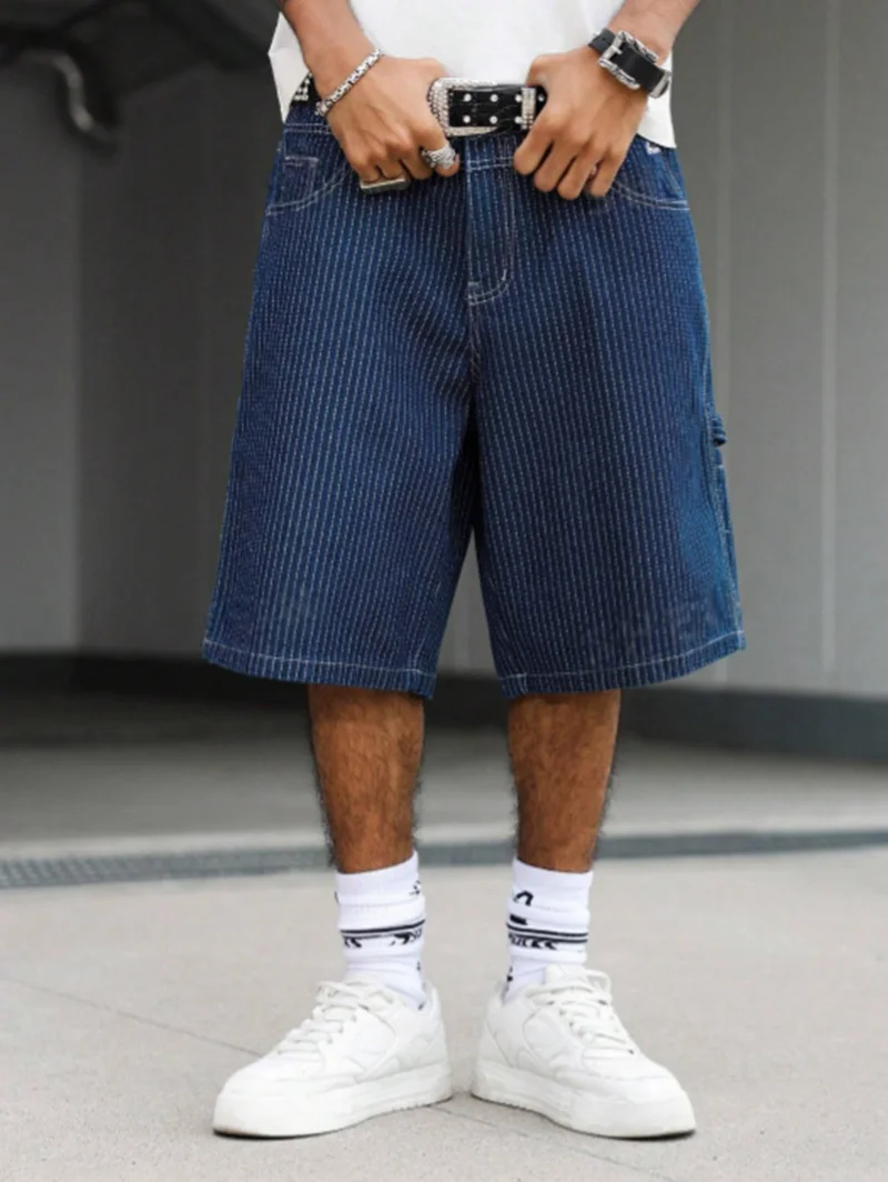 Męskie szorty dżinsowe w stylu – Street Fashion Baggy recenzja i cena