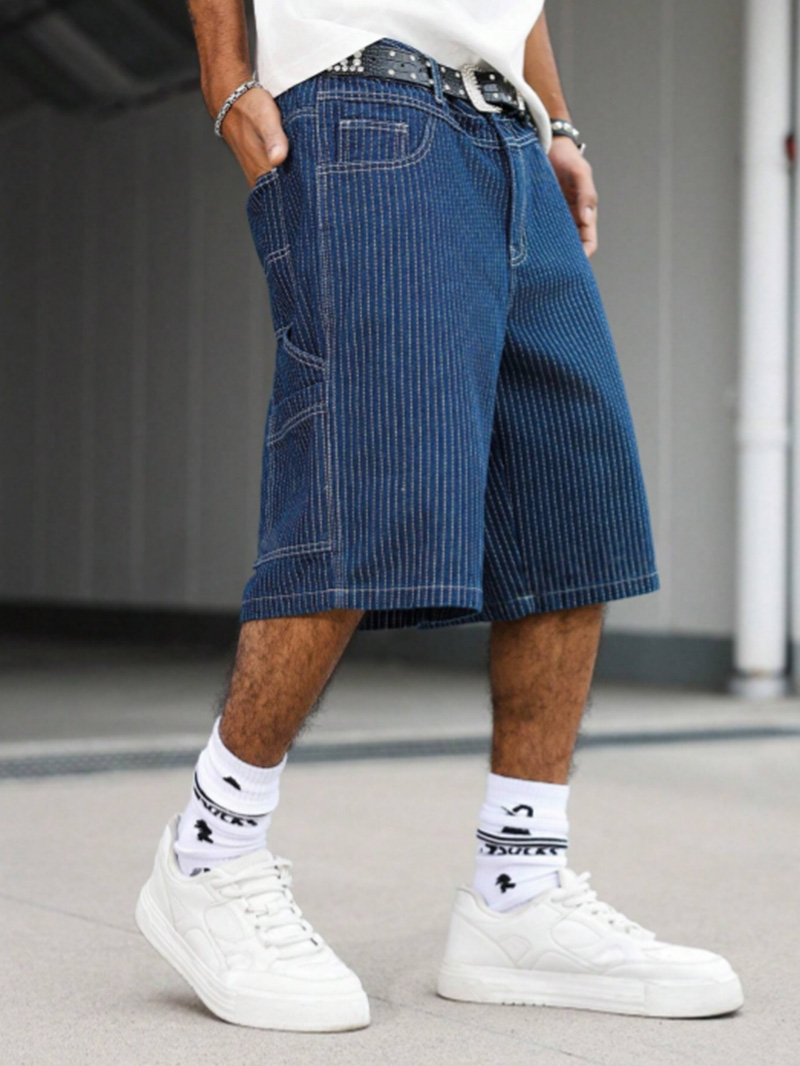 Męskie szorty dżinsowe w stylu – Street Fashion Baggy recenzja i cena