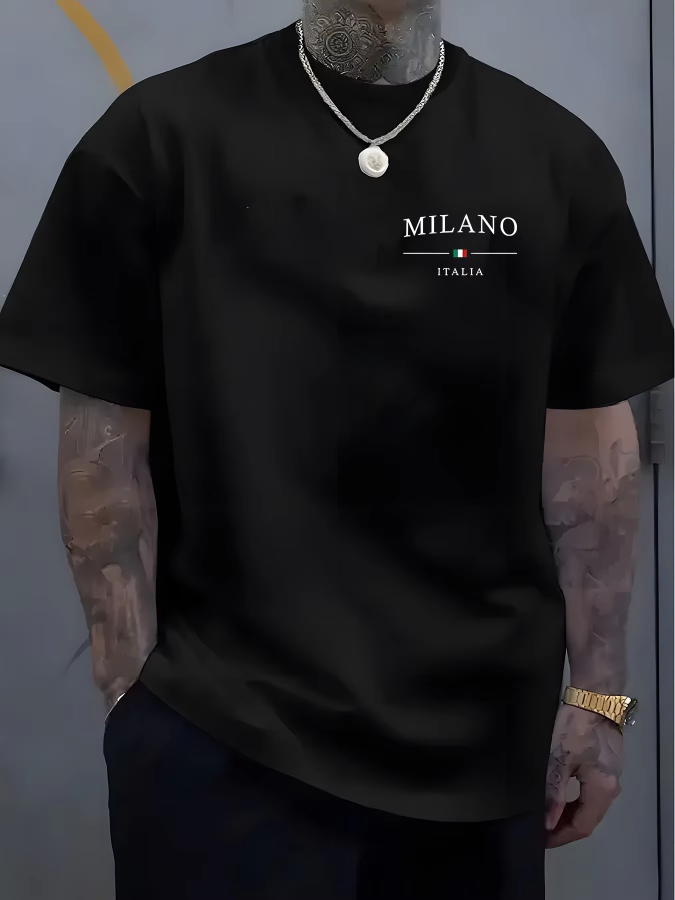 Męska koszulka casualowa z kró – Street Fashion Milan recenzja i cena